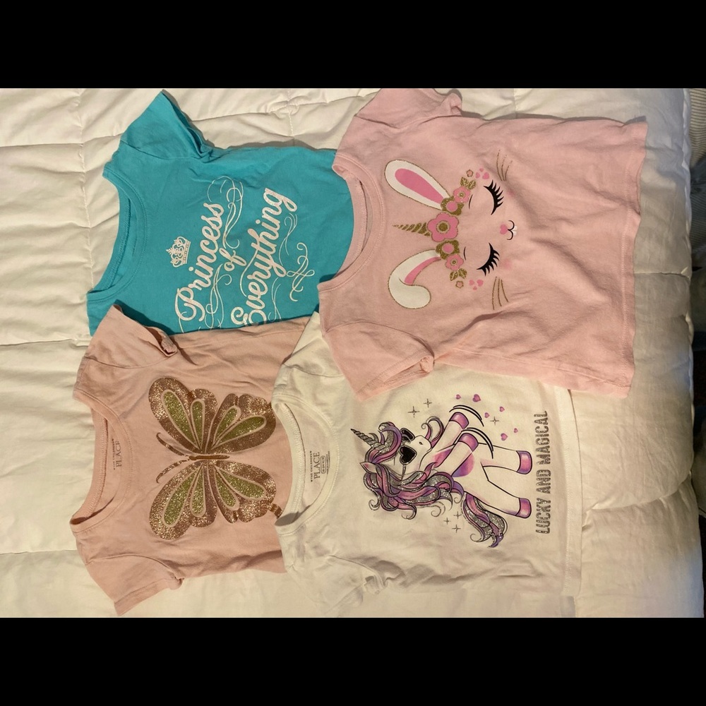 4 toddler girl shirts 18-24mo